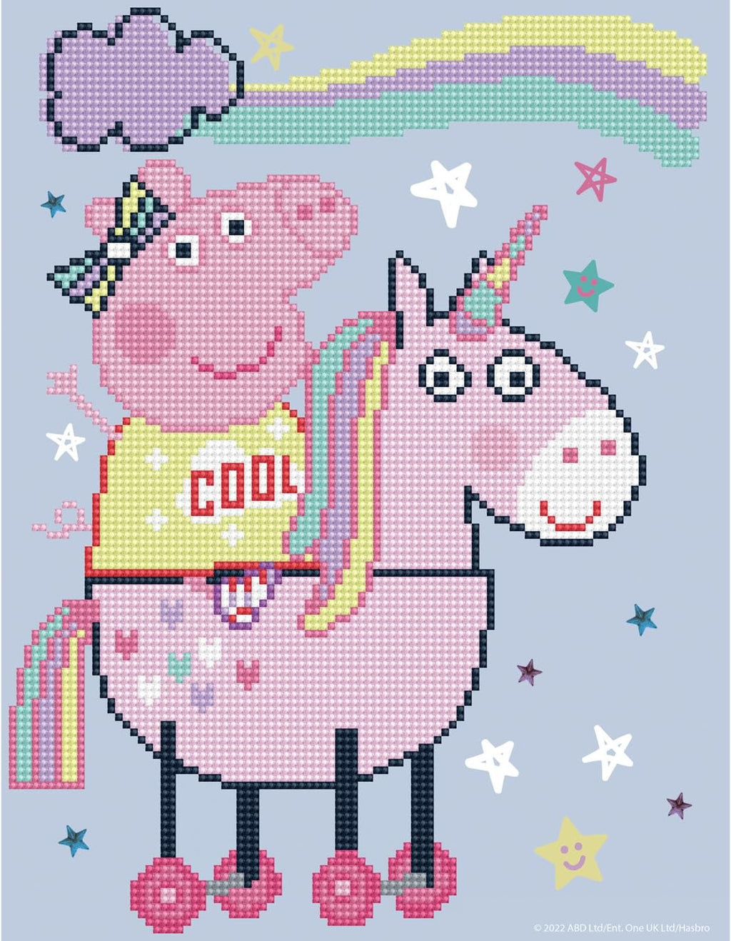DIAMON DOT Peppa?' Magica Unicor Diamon Paintin Kit fo Adult Diamon Ar Kit Relaxin Creativ Craf Ki wit Dot Gem 10.6x13.8
