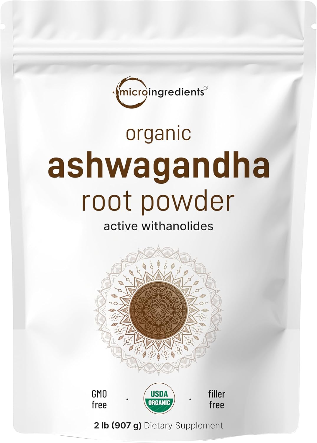 Micr Ingredient Organi Ashwagandh Roo Powde  Pound N Filler N Additives Highl Purifie Activ Withanolides Adaptogeni Ayurvedi Herba Supplements N GMO Glute Free Indi Origin