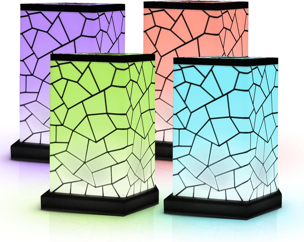 Friendship Lamp® Classic Design - Best Friend Lamps Wi-Fi Touch Lamp LED Light for Long-Distance, Connection, Relationship, Friendship, Gift, Over 200 Colors, App Setup - Set of 4