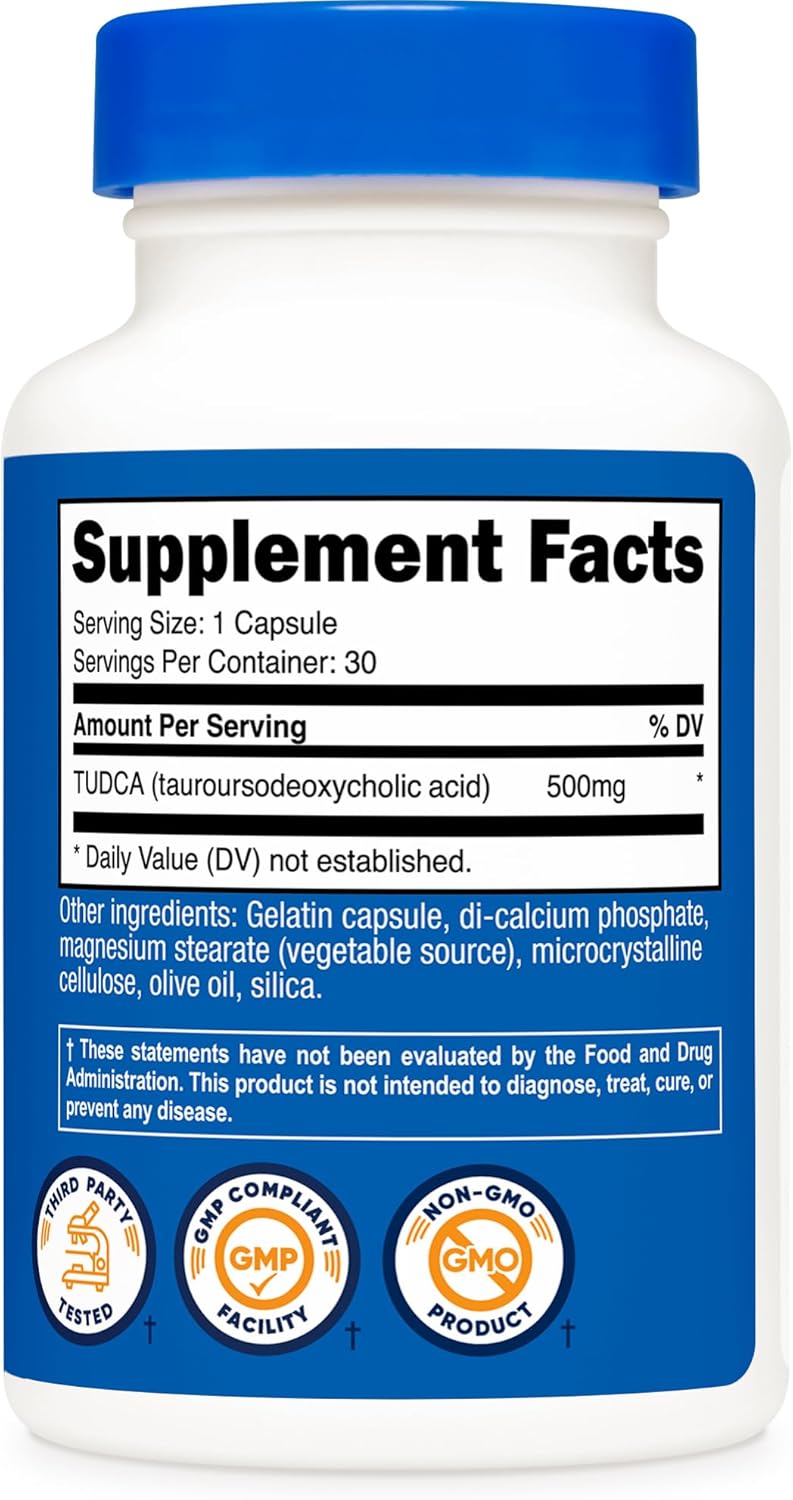 Nutricos Tudc 500mg 3 Capsule (Tauroursodeoxycholi Acid Premiu Quality Glute Free