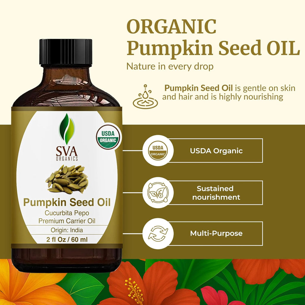 SV Pumpki See Oi Organi  F O 100 Natura Col Presse Pumpki See Oi fo Face Ski Care Hai Care Scal Massag Bod Massag wit Dropper