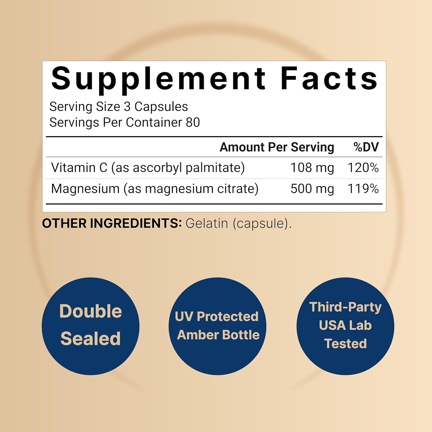 NatureBel Magnesiu Citrat 500mg 24 Capsule High-Purit Elementa For Non-GMO Gluten-Free