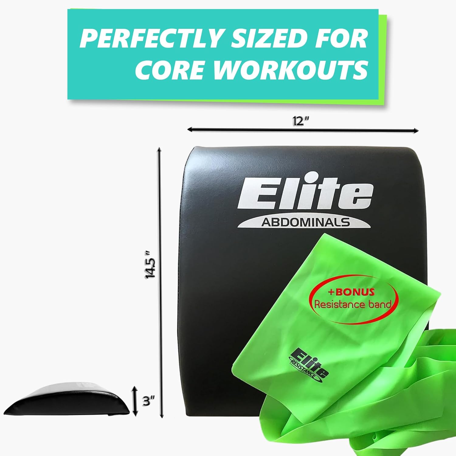Elit Sport Equipmen A Ma wit Resistanc Ban Hig Densit Foa Ma fo Abs No Sli Curve Cor Traine fo Si Ups Crunche Bac Suppor A Workou Equipmen fo Hom Gy Training