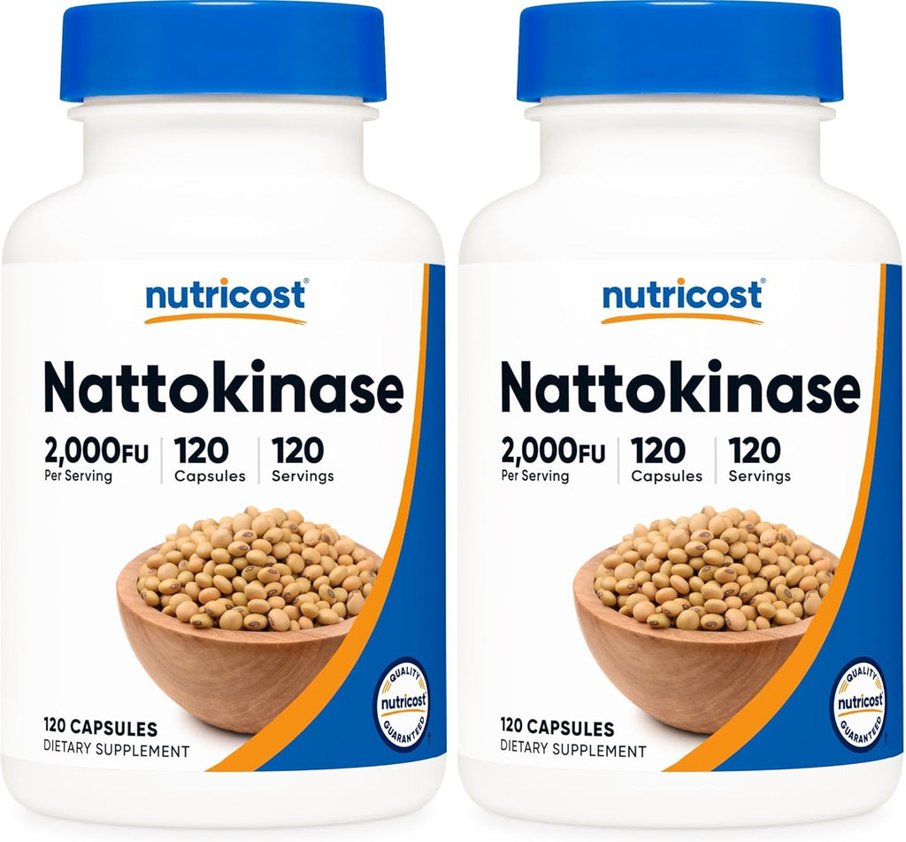 Nutricost Nattokinase 2,000FU, 120 Capsules - Gluten Free, Non-GMO, Vegetarian Friendly
