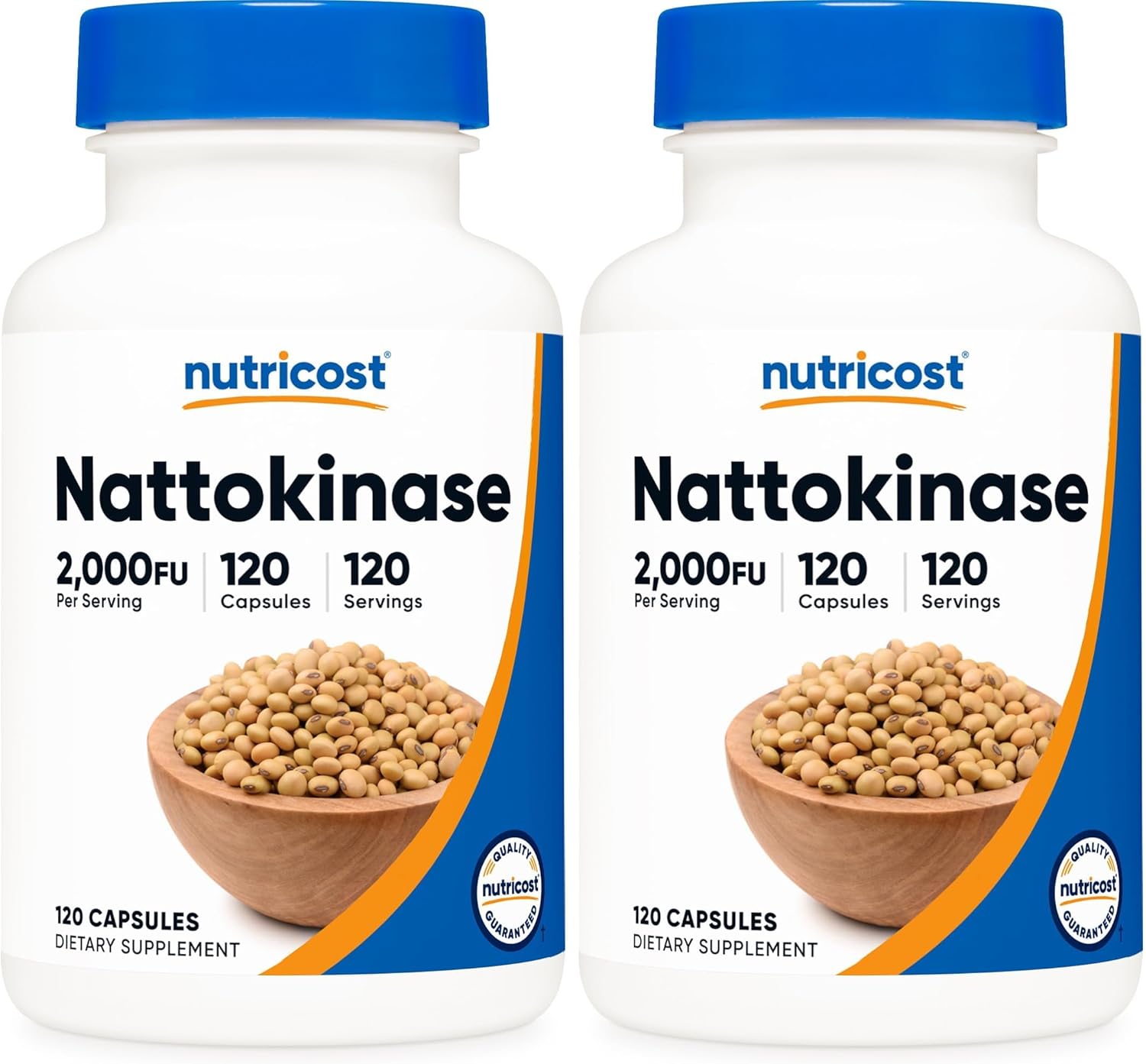 Nutricost Nattokinase 2,000FU, 120 Capsules - Gluten Free, Non-GMO, Vegetarian Friendly
