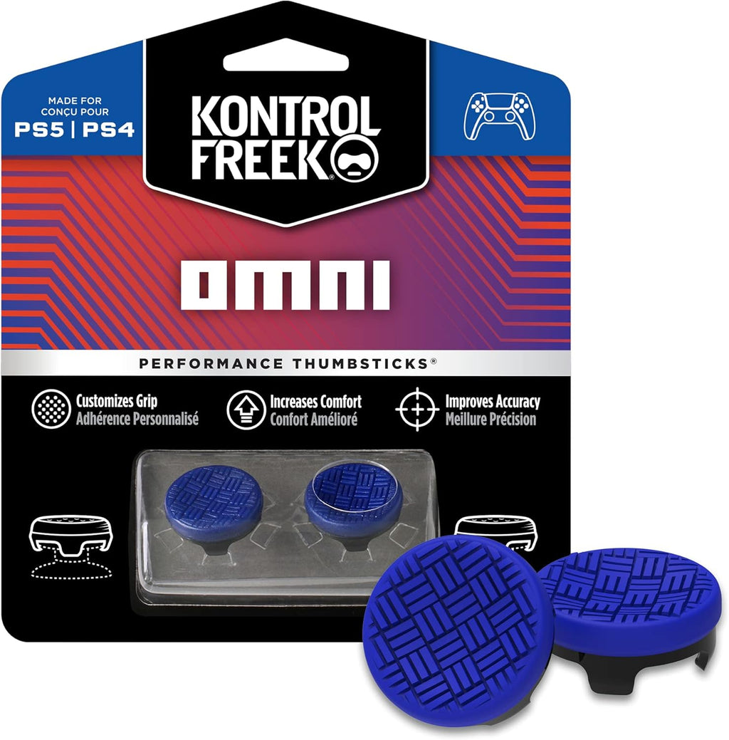 KontrolFree Omn fo PlayStatio (PS4 an PlayStatio (PS5 Performanc Thumbstick  Low-Ris Concav Blue