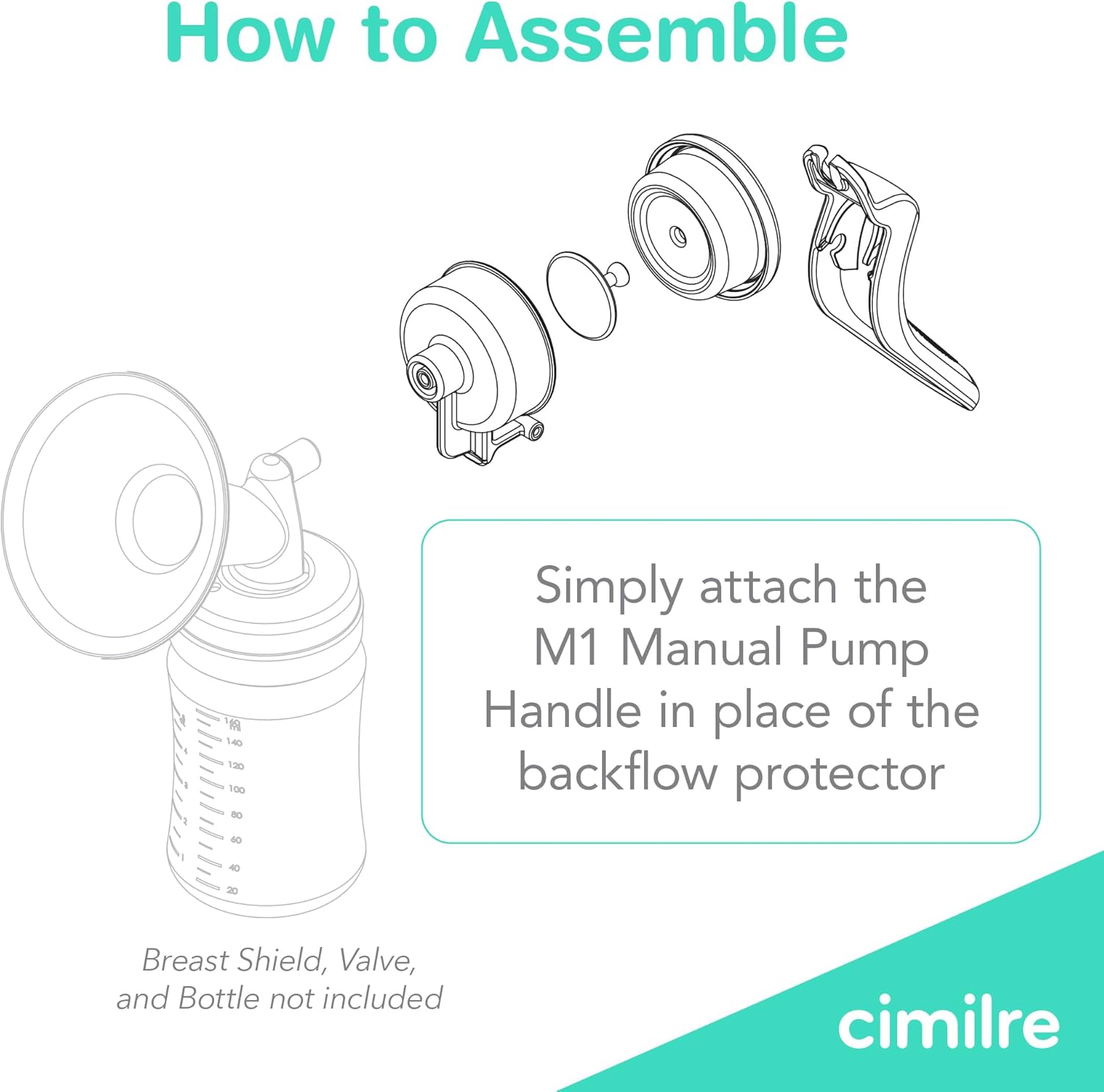 M Manua Breas Pum Handle Convert An Collectio Ki int Manua Breas Pump N Powe Needed Perfec fo Trave o A Backu Solution