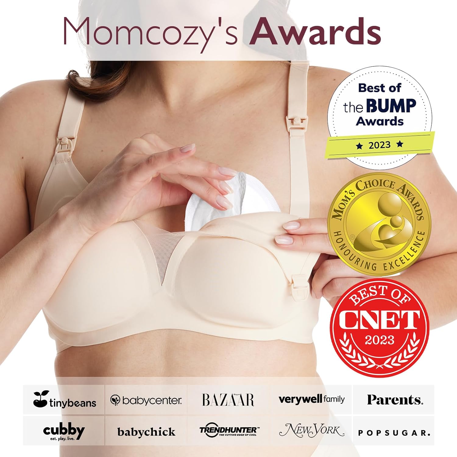 Momcozy Ultra-Thin Disposable Nursing Pads, Ultra-Absorbent and Breathable Portable Breast Pads, Make The Breasts Light and Unburdened, with Reinforced Adhesive, Individually Packaged (200 Count)