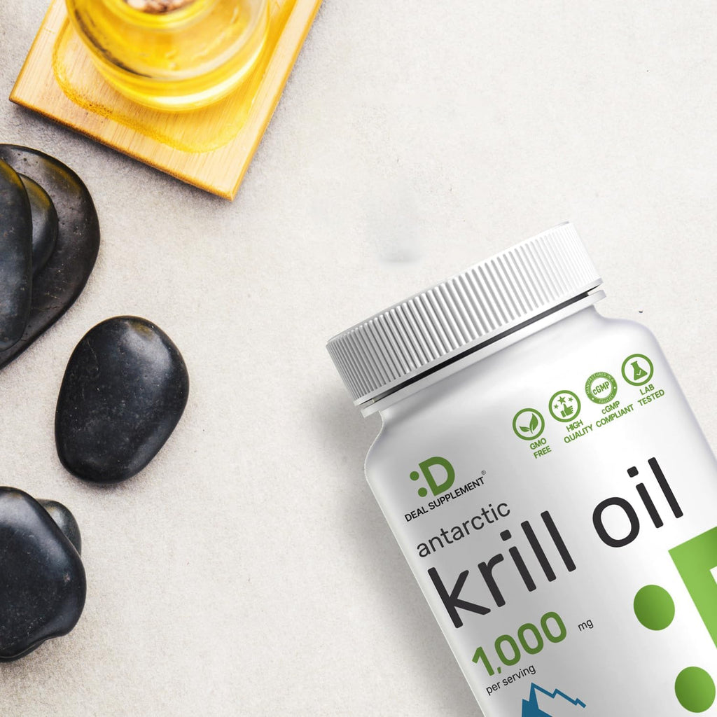 DEAL SUPPLEMENT Antarctic Krill Oil, 1,000mg Per Serving, 240 Softgels ¨C Mercury Free, No Fishy Taste ¨C Rich in Omega-3s, EPA, DHA, Astaxanthin, & Phospholipids ¨C Non-GMO, No Gluten