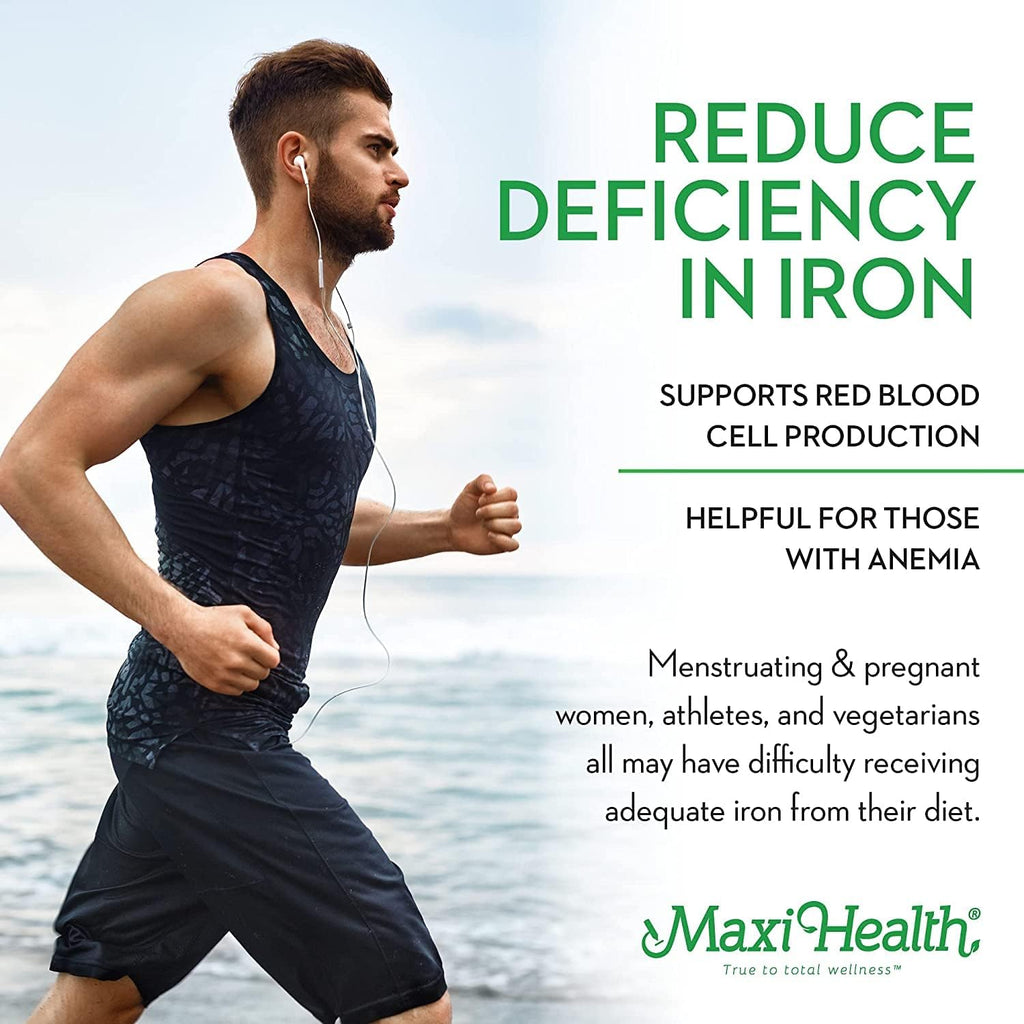 Maxi Health Iron Supplement 15mg Per ML ¨C Increase Energy and Blood Levels Without Nausea or Constipation ¨C Liquid Iron Drops for Men, Women, and Kids ¨C 2 oz. (2 oz, 2 Pack)