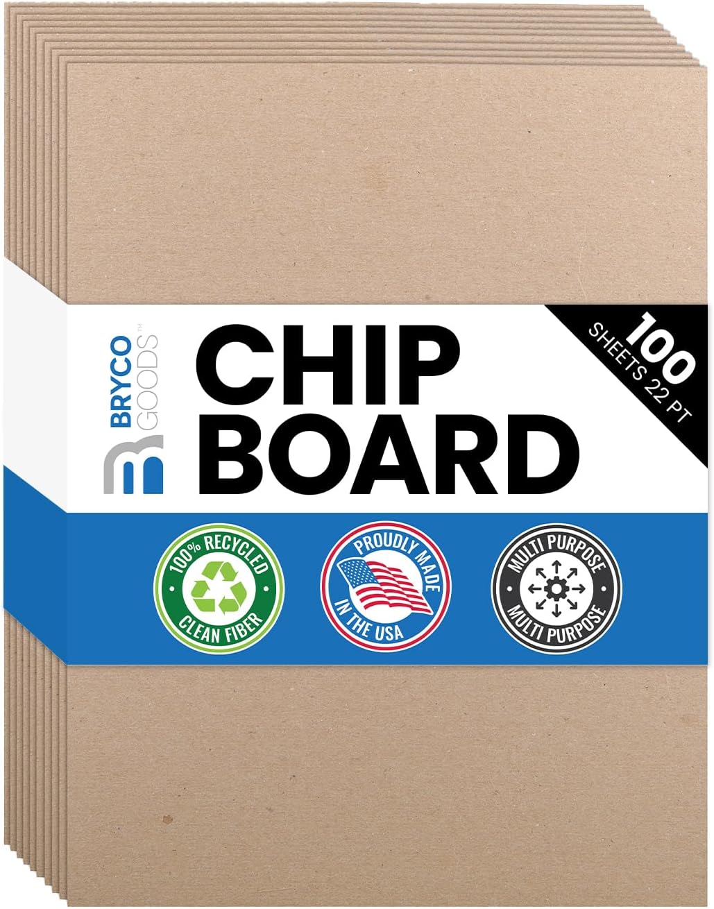 Chipboar Sheet 8.5inc 11inc 10 Sheet o 22-Poin Kraf Boar fo Crafts DI Projects an Packagin Durabl Alternativ t Cardboar Sheet an MD Board