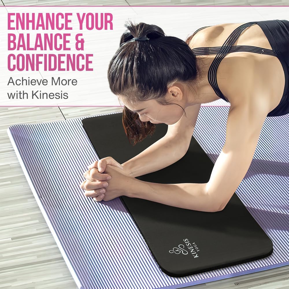 Kne Pa Cushio Extr Thic inc (25mm fo Pai Fre Yog Include Breathabl Mes Ba fo Eas Trave an Storag (Doe No Includ Yog Mat)