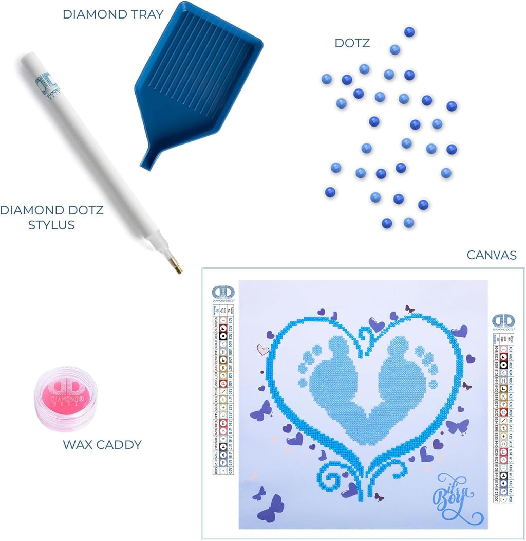 DIAMON DOT a Hom It' Boy Partia Drill Roun Dotz Diamon Paintin Kits Diamon Ar Kit fo Adults Bab Diamon Painting Diamon Art 12inchx12inch