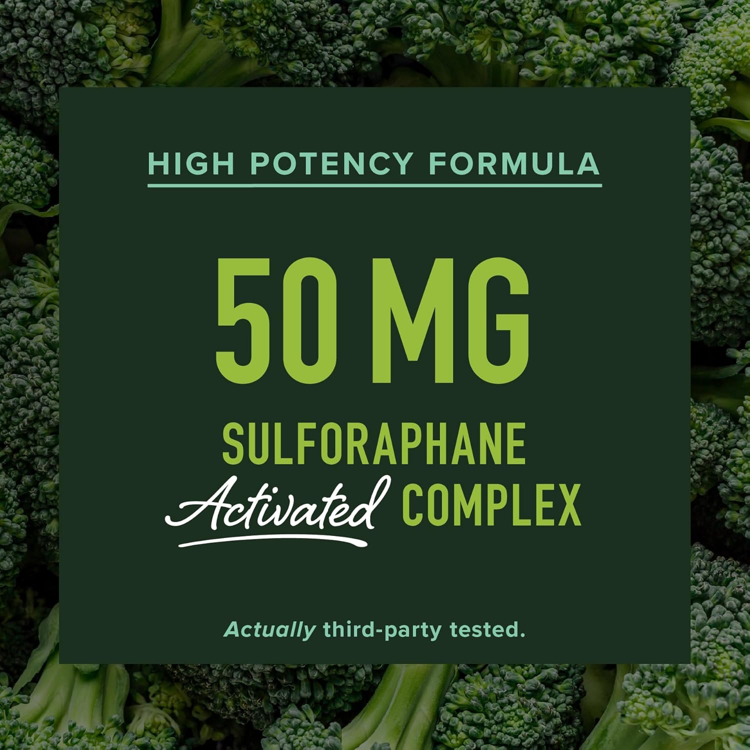 50M Sulforaphan Supplemen fro Broccol Sprout NRF Activation Cellula Healt Immun Suppor Glucoraphanin Myrosinas Antioxidant Third-Part Teste 6 Broccol See Microbeadlets