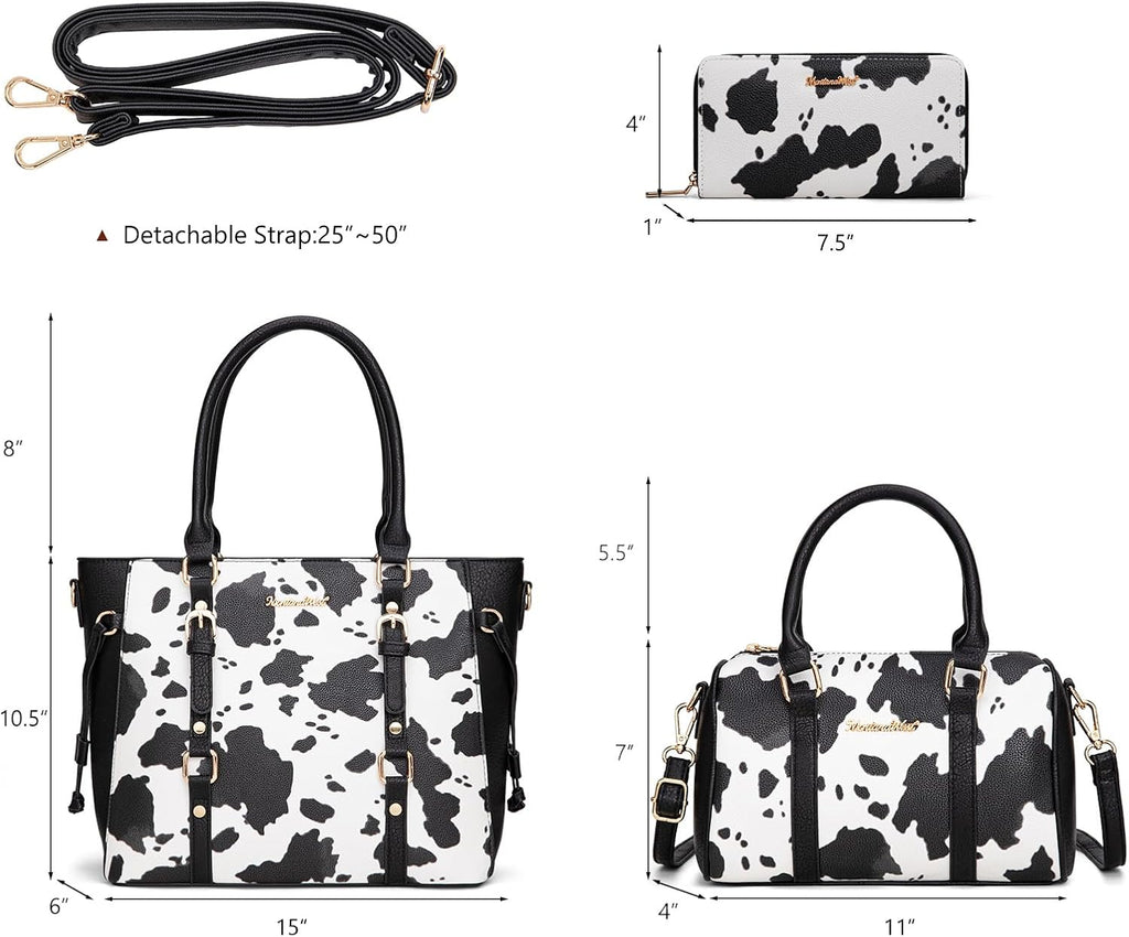 Montana West 3PCS Purses for Women Tote Bag and Wallet Set Shoulder Satchel Handbags