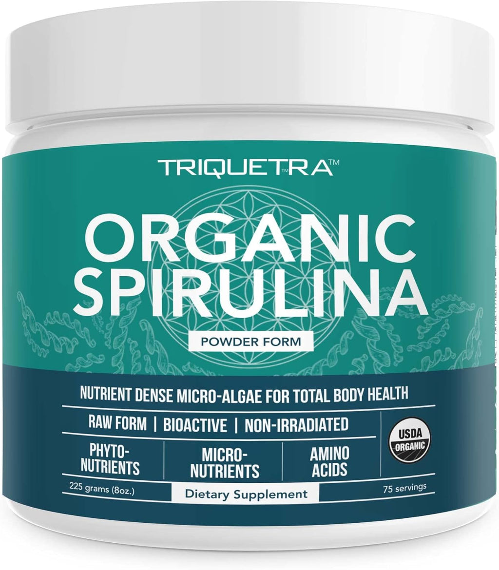 Organi Spirulin Powde Mad wit Parry Spirulina Know fo Superio Purit an Nutrien Densit Vega Farmin Non-Irradiate Blue-Gree Alga Superfoo Supplemen 7 Serving  oz