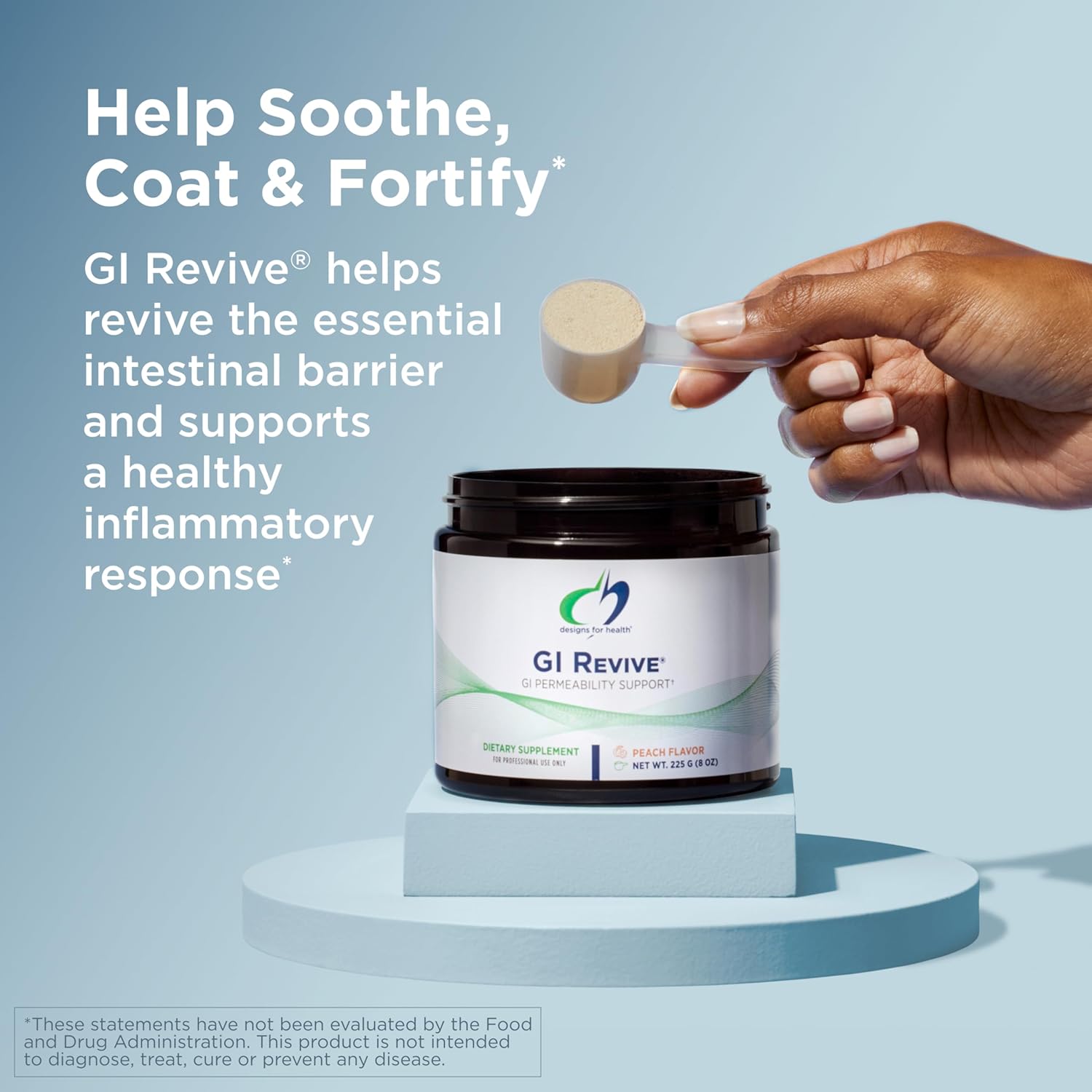 Design fo Healt G Reviv Gu Healt Powde  Glutamin Citru Pecti fo Digestiv Healt Slipper Elm Marshmallo Roo Cat' Cla fo Health Intestina Gu Linin Support (2 Servs)