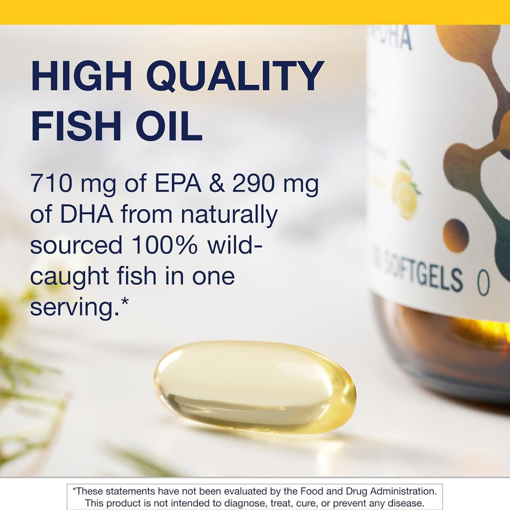 Metagenic OmegaGenic EPA-DH 100 m Hig Potenc Omega- Fis Oi Supplemen fo Heart Brai Join Health Sustainabl Source 6 Softgels