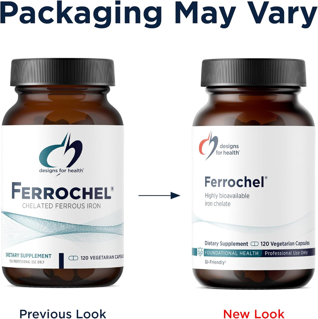 Design fo Healt Iro Vita fo Energ Production Immun Brai Health Hig Absorptio Ferroche Chelate Iro fo Wome Me a Ferrou Bisglycinat Chelat Pregnanc Saf (12 Vega Caps)