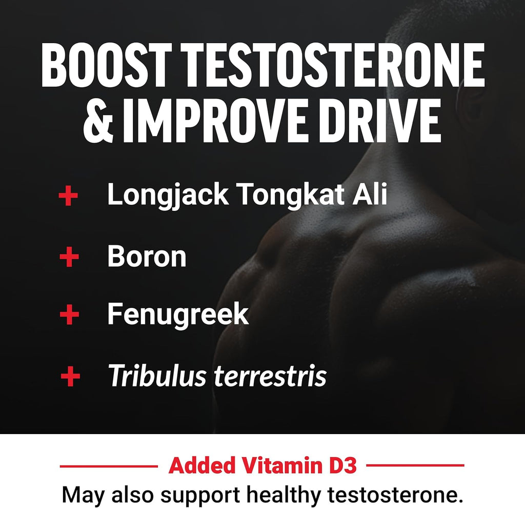 Force Factor Test X180 Gummies Testosterone Booster for Men with Tongkat Ali, Horny Goat Weed, Tribulus Terrestris, Fenugreek, Black Maca, Supplement Men, Berry Punch, 60 Gummies, 1-Pack