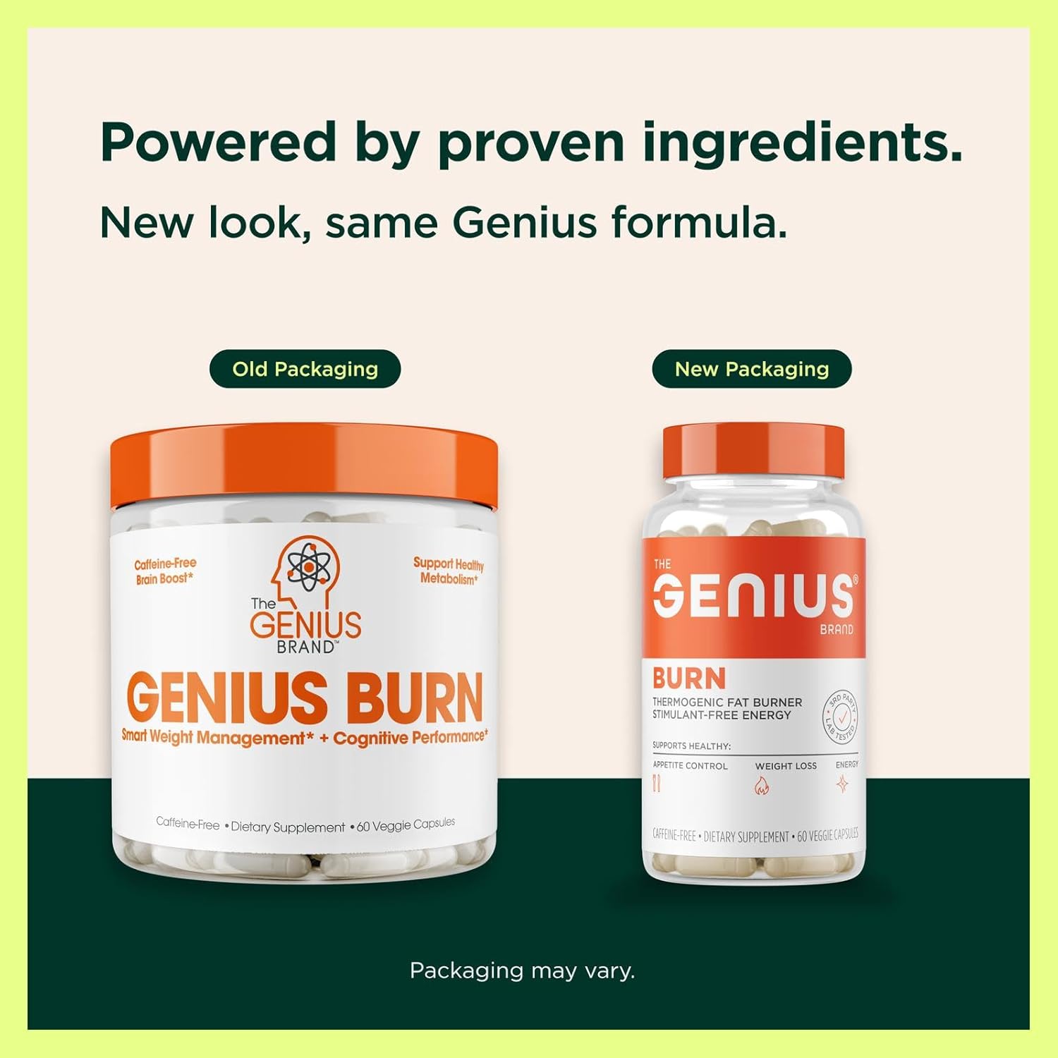 Geniu Thermogeni Fa Burner 6 Die Veggi Pill Weigh Los Metabolis Supplement Appetit Suppressan Energ Booste Caffeine-Fre Nootropi Focu Brai Boos Ashwagandh TeaCrine