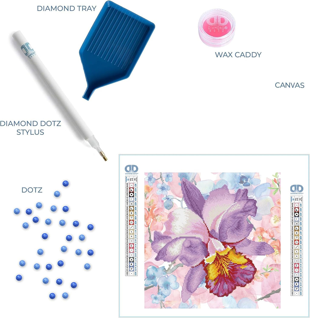 DIAMON DOT Sparkl Garde Mauv wit Fram Flowe Diamon Paintin Kit fo Adult Diamon Ar Kit Relaxin Creativ Craf Ki wit Dot Gem 12inchx12inch