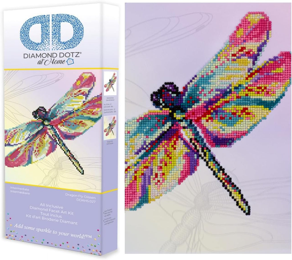 DIAMON DOT a Hom Drago Fl Glisse Diamon Paintin Kit fo Adult Diamon Ar Kit Relaxin Creativ Craf Ki wit Dot Gem 15x15