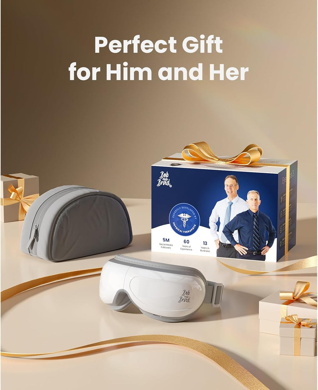 BOB AND BRAD Eye Massager FSA Eligible/HSA Eligible, EyeOasis 2 Heated Eye Mask for Migraines with Music, Smart Migraine Massager Reduce Dry Eyes Improve Sleep, Christmas Birthday Gifts for Women Men