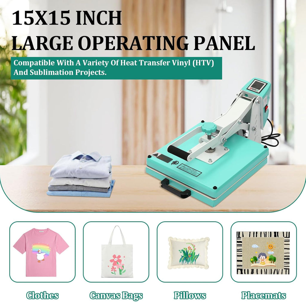 Hea Pres Machine 1 1 i Larg Operatin Pane T-Shirt Hea Press Fas Heating Digita Sublimatio Printe Hig Pressur Hea Pres Machin fo Clothe Canva Bag Pillow Placemats