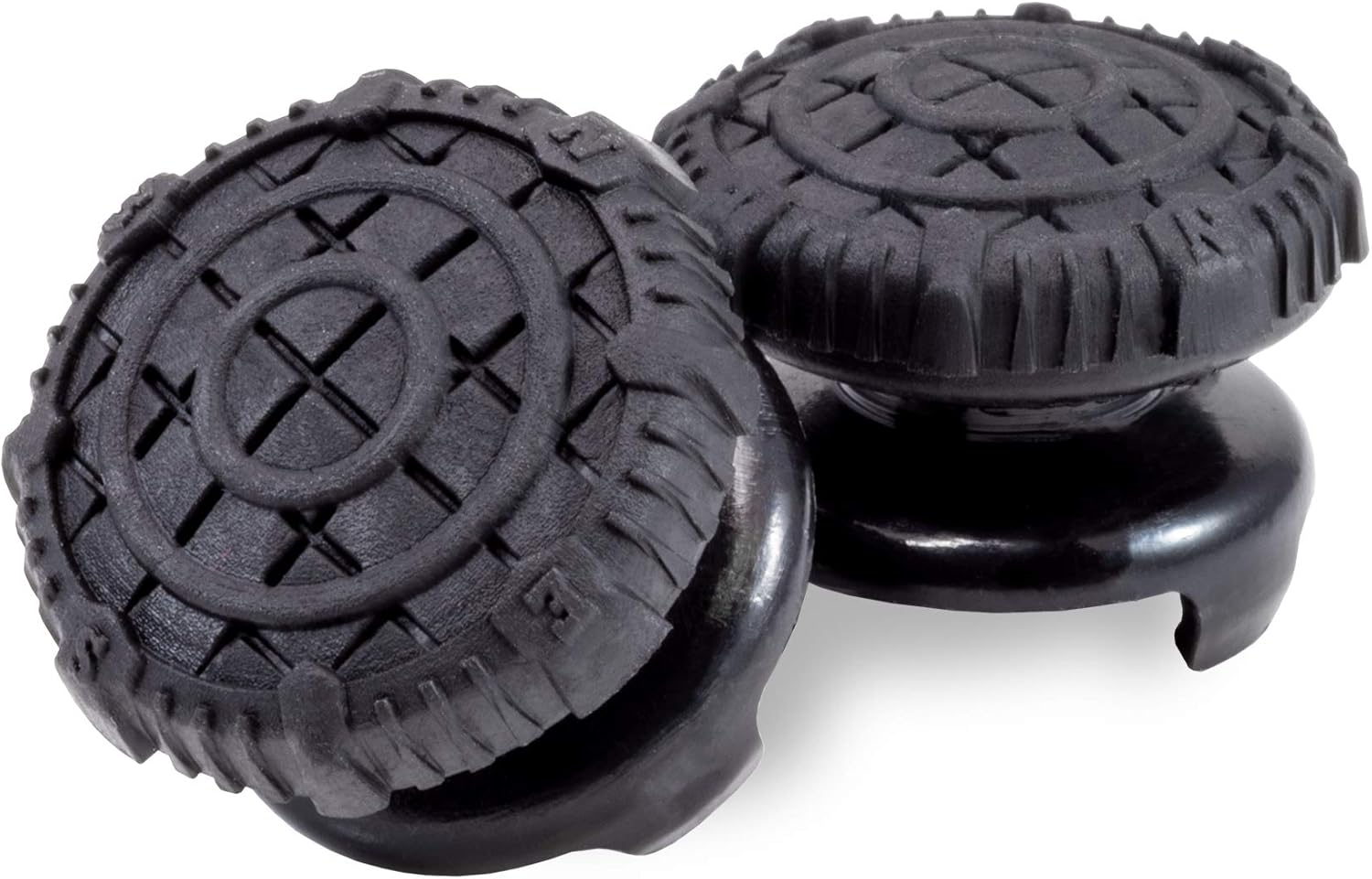 KontrolFreek FPS Freek Battle Royale Nightfall for PlayStation 4 (PS4) and PlayStation 5 (PS5) | Performance Thumbsticks | 2 High-Rise Convex Black