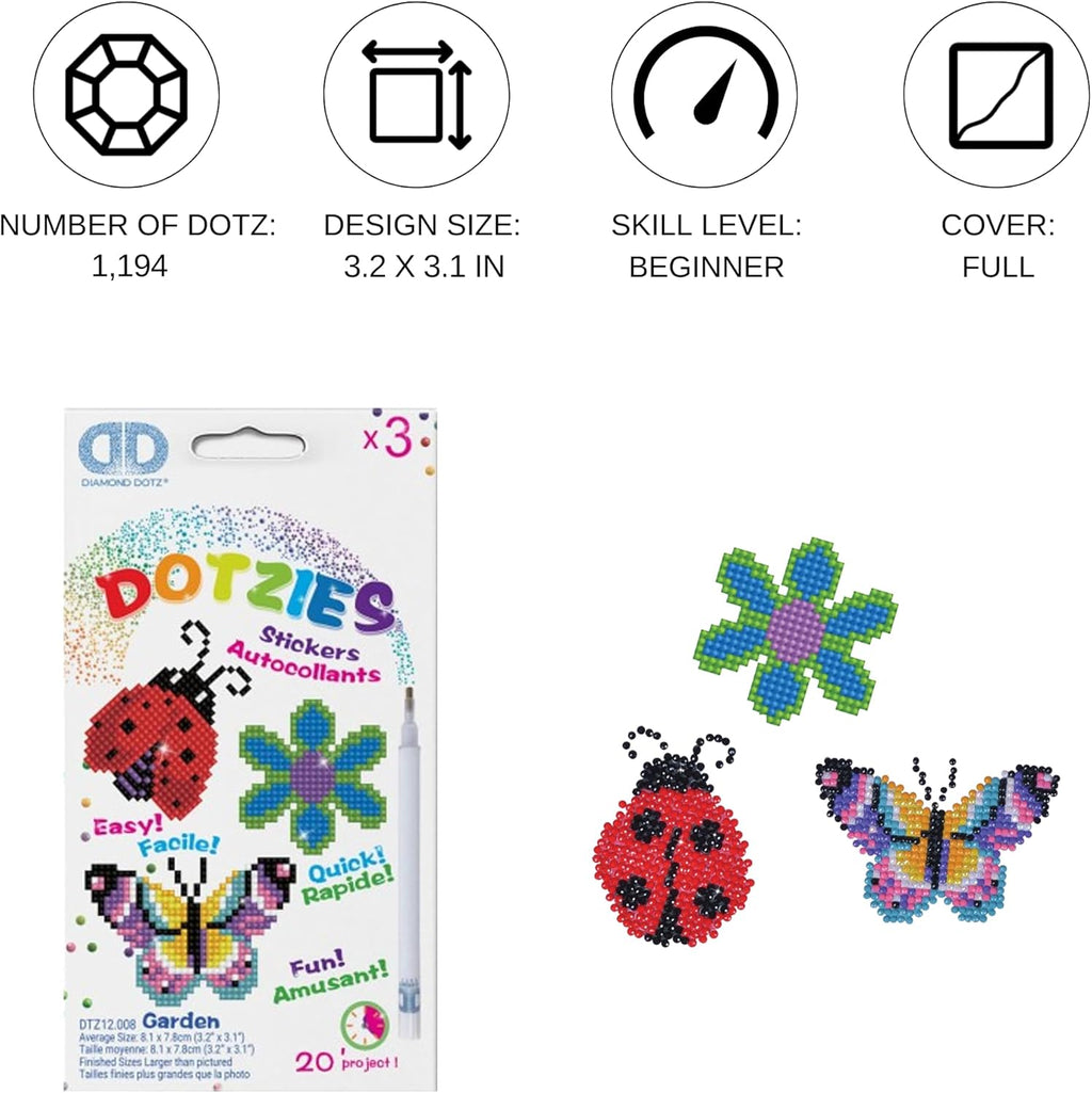 DIAMON DOT Garde Diamon Paintin Kit fo Kid Diamon Ar Kit Relaxin Creativ Craf Ki wit Dot Gems