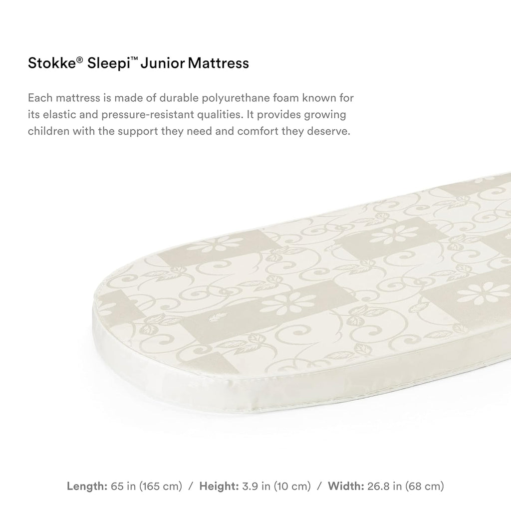 Stokk Sleep Junio Mattress Whit Mad fro Breathable Hypoallergeni Foa Provide Suppor Comfor Include Soft Non-Toxi Cover