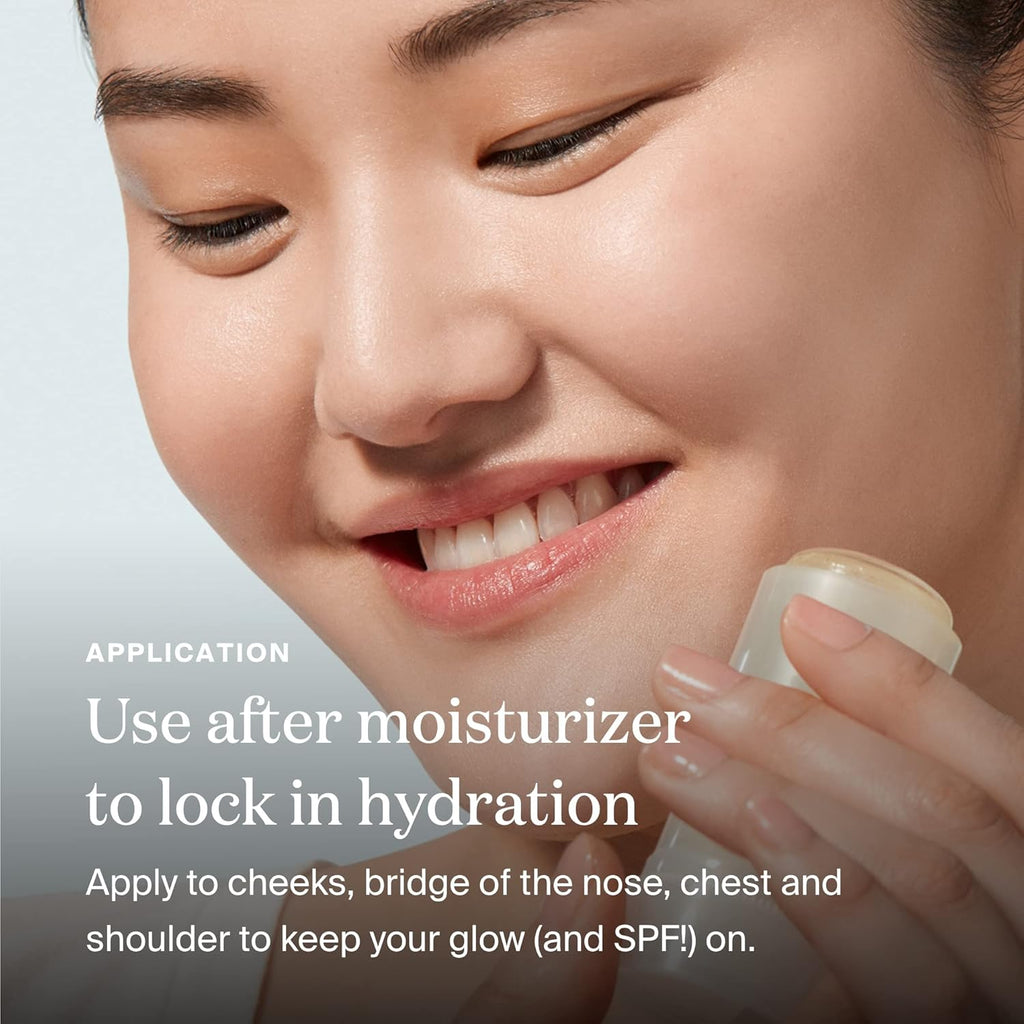 Supergoop Glo Stick . o SP 5 PA+++ Dr Oi Sunscree Stic fo Fac Bod Brighten Hydrate fo Health Glo Mess-Free Travel-Friendl SPF