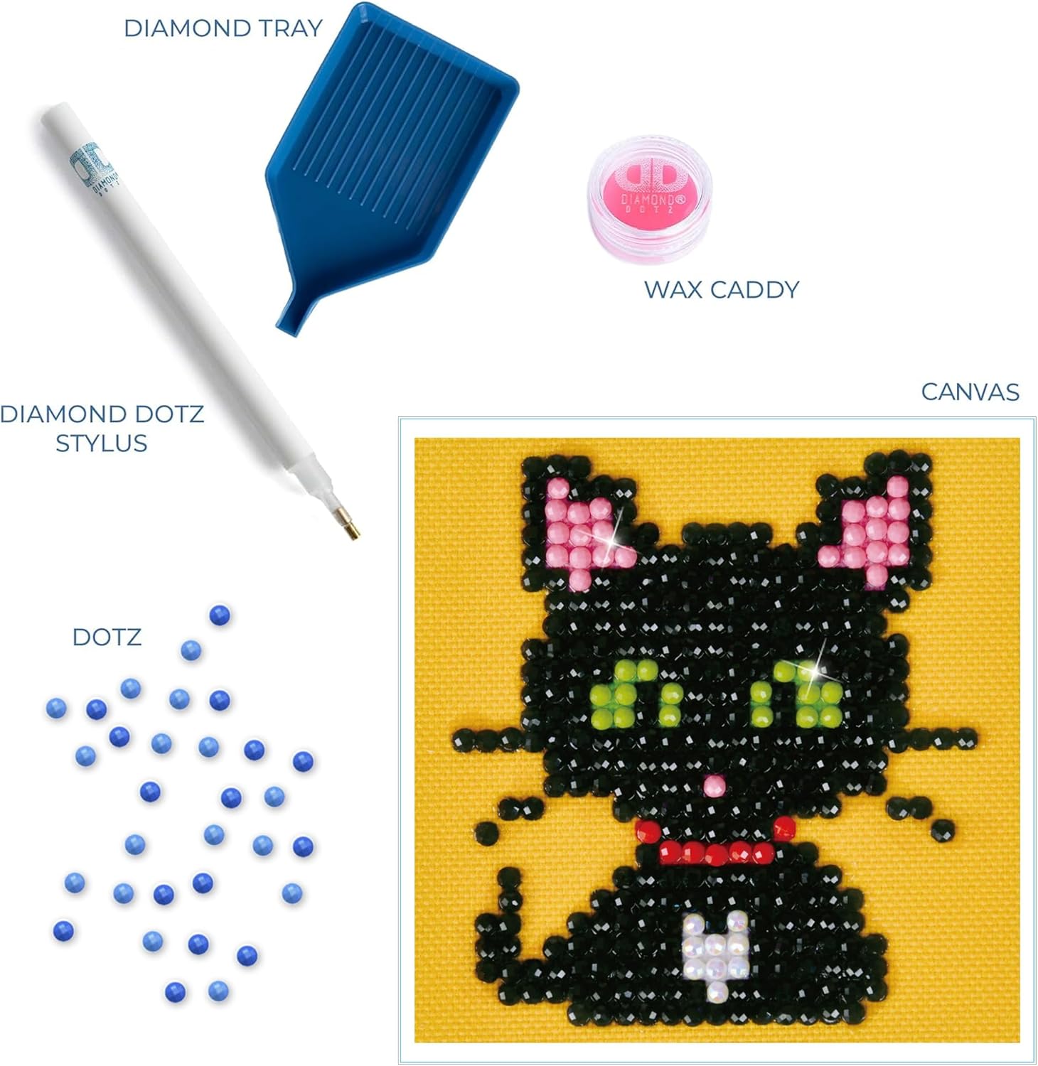 DIAMON DOT Gree Ey Sparkl Ca Diamon Paintin Kit fo Adult Diamon Ar Kit Relaxin Creativ Craf Ki wit Dot Gem 3inchx3inch