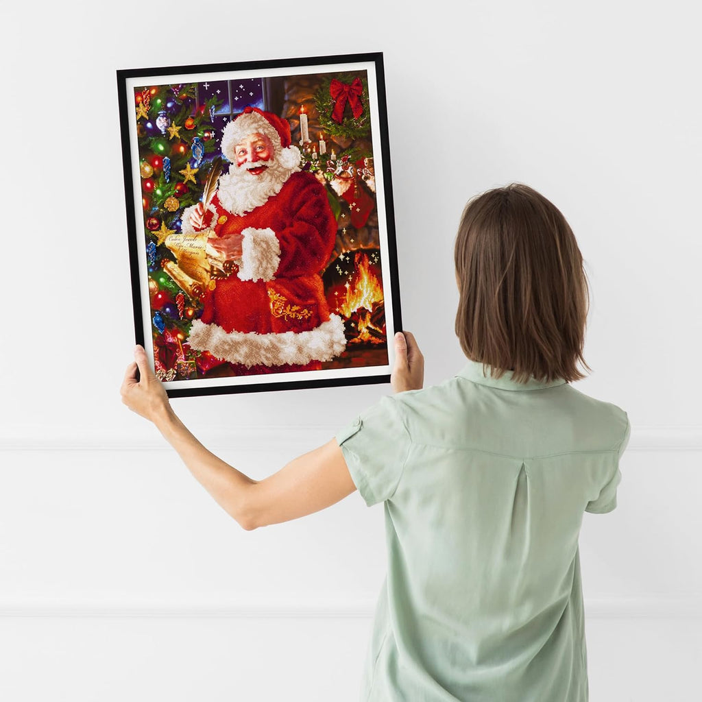 DIAMON DOT Santa' Lis Diamon Paintin Kit fo Adult Diamon Ar Kit Relaxin Creativ Craf Ki wit Dot Gems