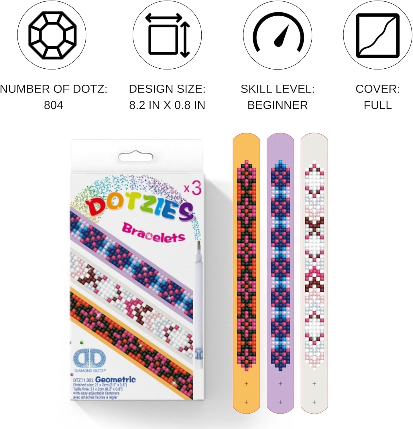 DIAMON DOT Geometri Diamon Paintin Kit fo Adult Diamon Ar Kit Relaxin Creativ Craf Ki wit Dot Gems
