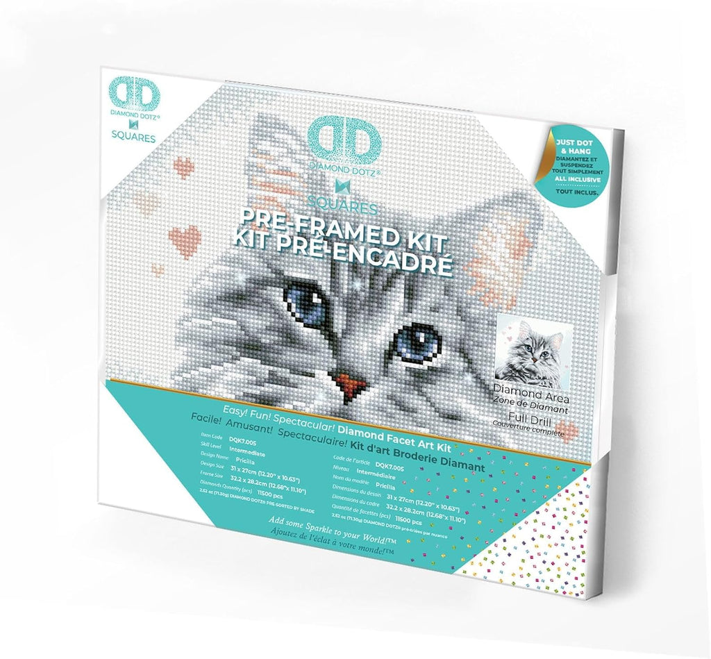 DIAMON DOT Pricill Pre-Frame Ki Ca Diamon Paintin Kit fo Adult Diamon Ar Kit Relaxin Creativ Craf Ki wit Dot Gem 12inchx10.5inch