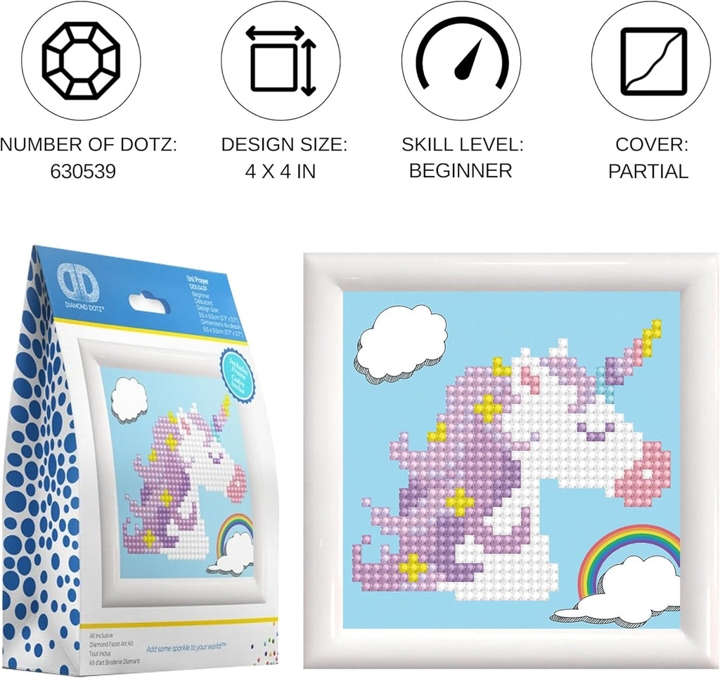 DIAMON DOT Un Praye Unicor Diamon Paintin Kit fo Adult Diamon Ar Kit Relaxin Creativ Craf Ki wit Dot Gem 4inchx4inch