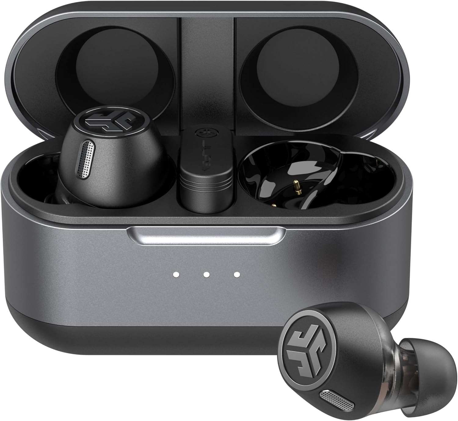 JLa Epi La Editio Tru Wireles Earbuds Hybri Dua Drivers Spatia Audio Multipoin BT Wireles o USB- Charging Wea Detec Aut Play/Pause Googl Fas Pair