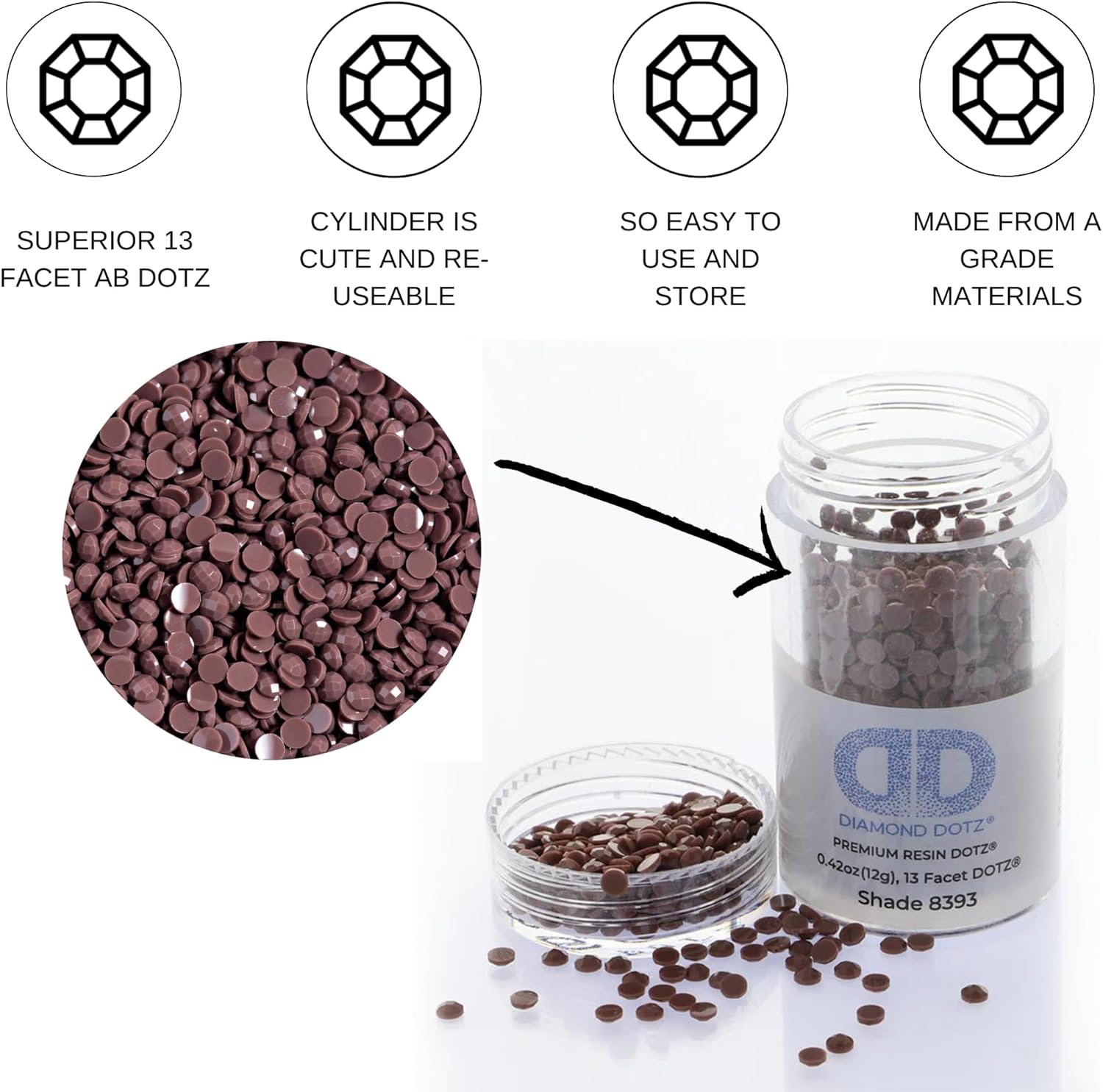 Diamon Dot 2.8M 12 Singl Cylinde ( Pack Dar Jav Freestyl Diamon Paintin Beads Diamon Ar Beads Replacemen Drills Loos Gem fo DI Craft an Ar Projects