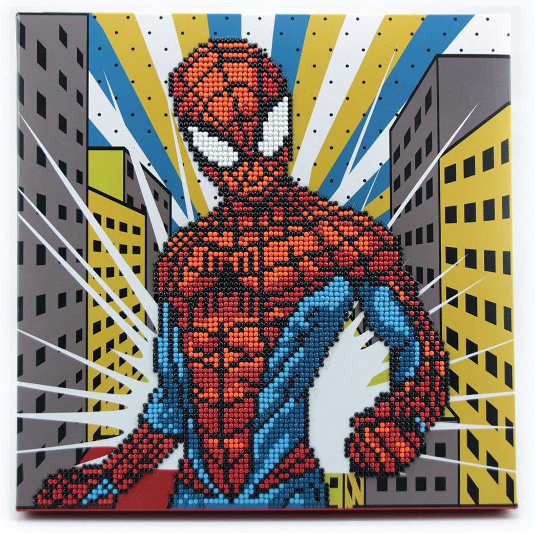 Diamon Dot Spiderma Marve Diamon Paintin Kit fo Adult Diamon Ar Kit Relaxin Creativ Craf Ki wit Dot Gem 11inchx11inch