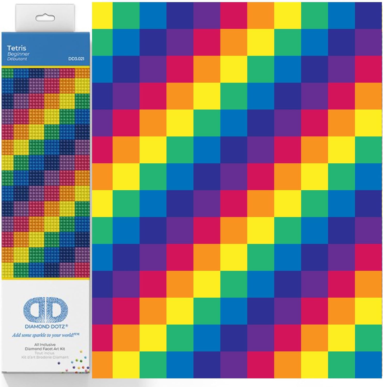 DIAMON DOT Tetrimino Diamon Paintin Kit fo Adult Diamon Ar Kit Relaxin Creativ Craf Ki wit Dot Gem Ki8x8