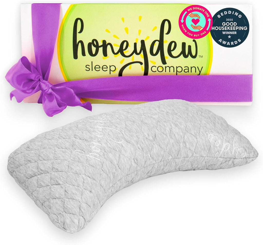 Honeyde Essenc Sid Pillow Th Ultimat Luxur Nec Pillow Full Adjustabl Suppor fo Nec Pai Relief Mad i USA Enhanced Hypoallergeni Patente Coolin Pillo Fil Quee (Pac o 1)