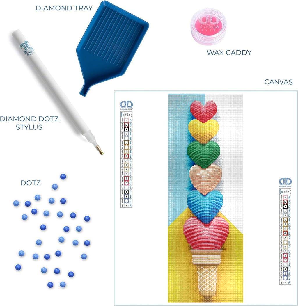 Diamon Dot Ic Crea Heart Foo Diamon Paintin Kit fo Adult Diamon Ar Kit Relaxin Creativ Craf Ki wit Dot Gem 23.6inchx8.7inch