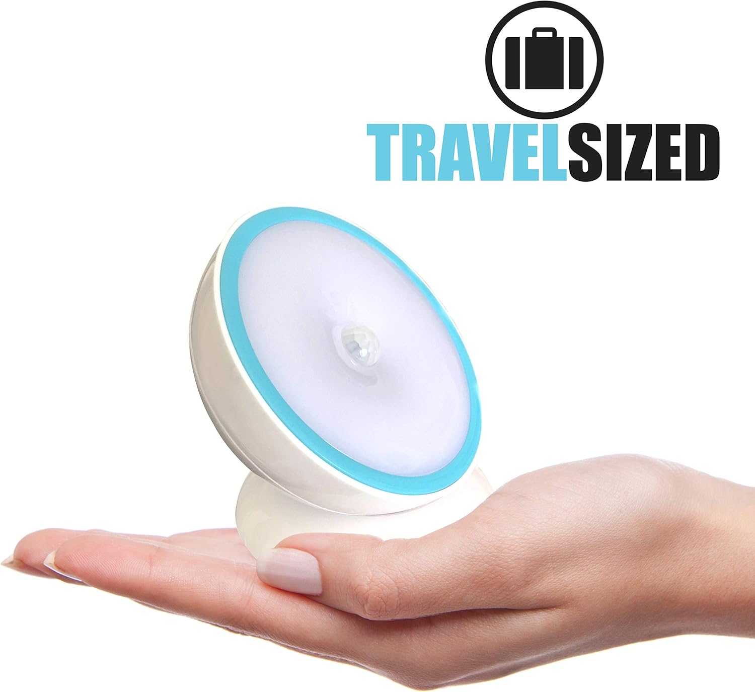 Cruis O Motion-Activate Batter LE Ligh wit Magneti Base 360 Rotatin Nigh Lam fo Closets Bathrooms Hallway Cabinets Wireless Eas Install Aut Senso fo Hands-Fre Illumination