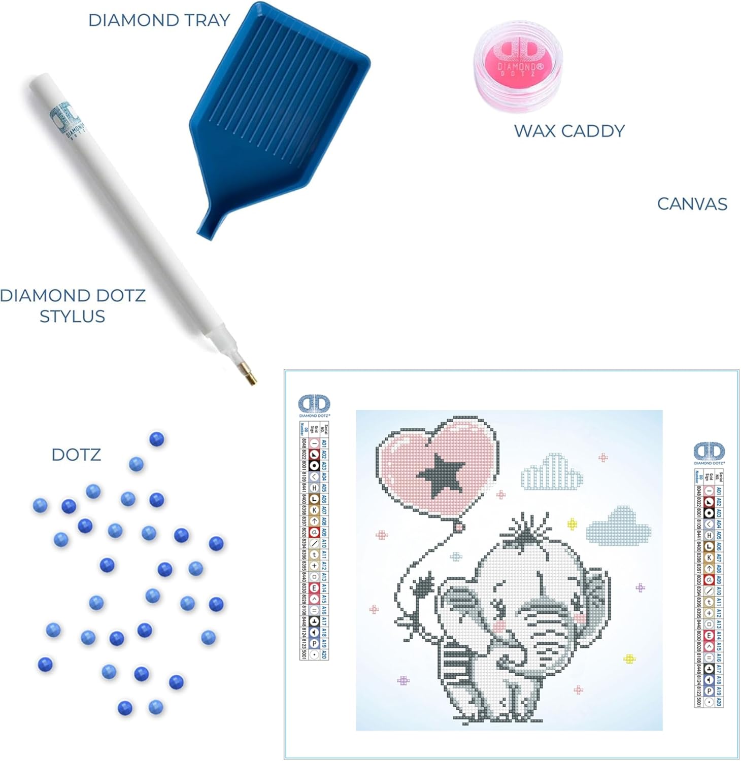 DIAMON DOT Swee Trunk Elephan Diamon Paintin Kit fo Adult Diamon Ar Kit Relaxin Creativ Craf Ki wit Dot Gem 11.8inchx11.8inch