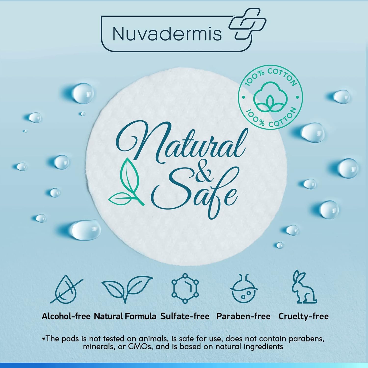 NUVADERMI 35 Glycoli Aci Pee Pad Exfoliatin Facia Resurfacin fo Blackheads Dar Spots an Acn Saf fo Sensitiv Ski 6 Double-Side Pad  Pack
