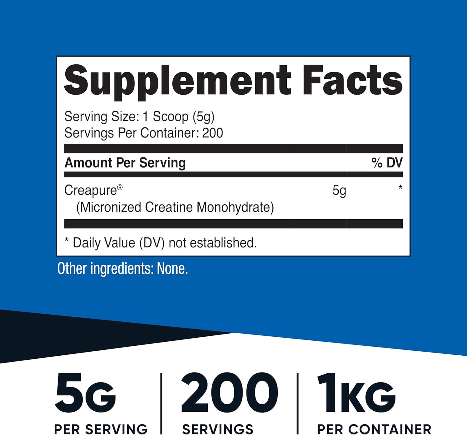 Nutricost Creapure Creatine Monohydrate Powder 1KG