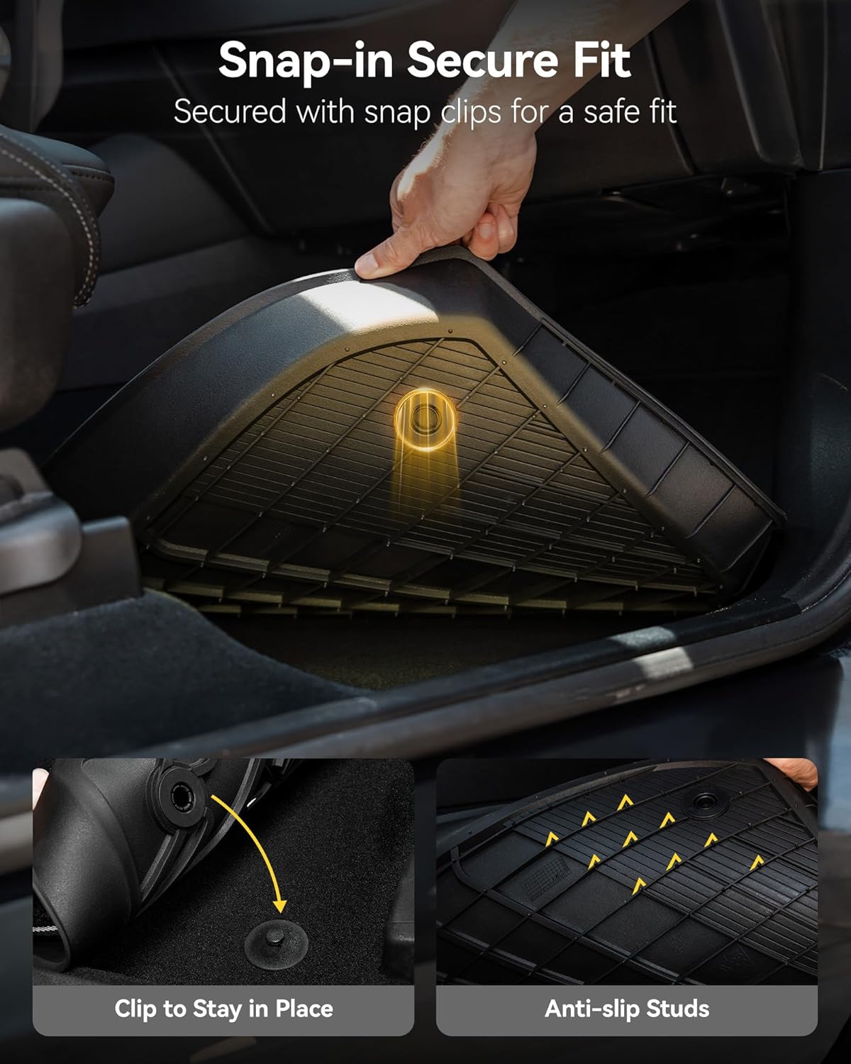 3W Floor Mats & Cargo Liner Fit for Honda Odyssey 2026 2025-2018 Mini Passenger Van, All Weather TPE Floor Liners 1st 2nd & 3rd Rows Car Mats and Trunk Liner Odyssey Car Accessories, Black