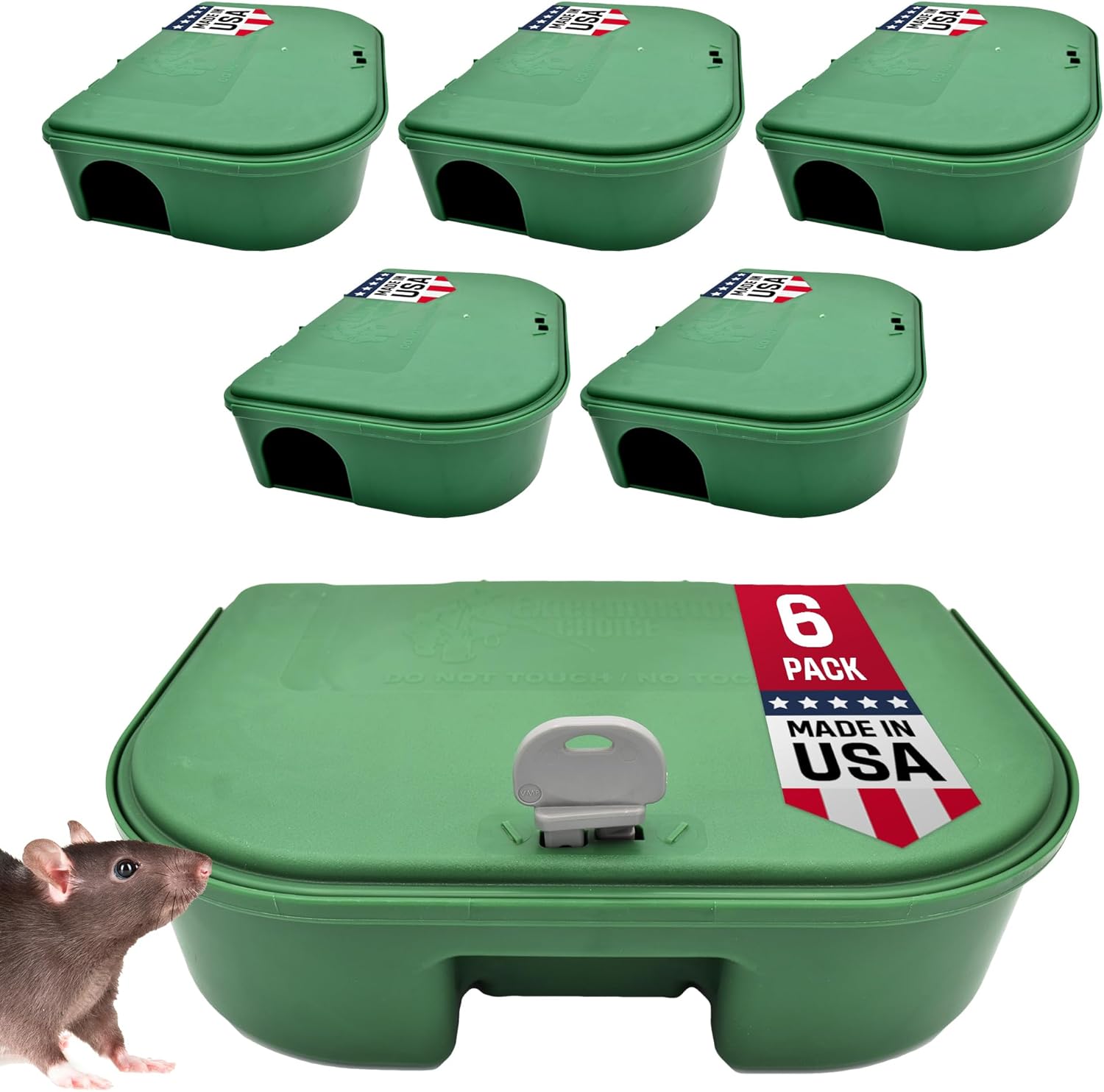 Exterminator Choic  Pac Ra Bai Statio Boxe wit Ke Heav Dut Mous Tra Poiso Holde Grea fo Catchin Rat an Mic Pes Contro Durabl an Discreet